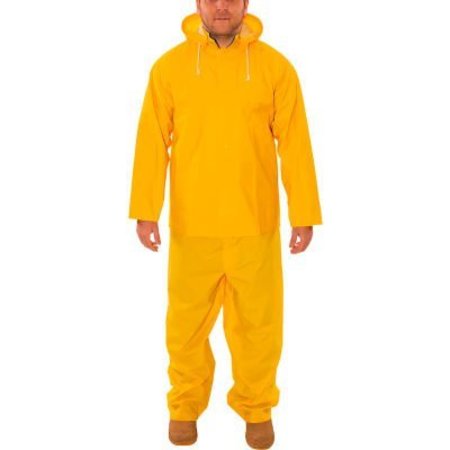 TINGLEY .35MM Industrial Work Economy Rainsuits, Yellow, .35MM PVC On Polyester, XL S63317.XL